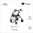 thumbnail image 3 of Andadera Ortopédica Lenive con Asiento para Adulto Reposapiés, 3 of 6