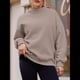 thumbnail image 4 of Sudaderas de Gran Tamaño para Mujer, Jersey de Cuello Alto, Sudaderas con Capucha de Larga, Tops, Conjuntos de Moda de Otoño, Ropa. Color Café L, 4 of 8
