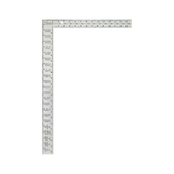 Irwin 24 in. L x 16 in. H Steel Framing Square Gray
