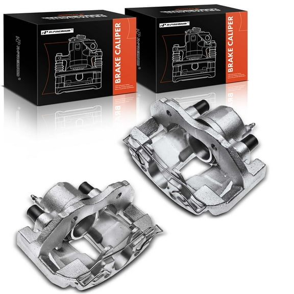 A-Premium Brake Caliper with Bracket Compatible with Ford Focus 2004-2007 Front Left and Right Side 2-Pc Set