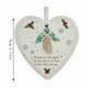 thumbnail image 3 of Adorno de la amistad con forma de corazón de vidrio marino, recuerdo de la amistad, adorno de corazón de la amistad para árbol de Navidad., 3 of 4