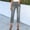 Gray, variant on Jesvior Women'S High Waisted Straight Leg Cropped Jeans Casual Denim Pants with Pockets for Daily Wear Lounge