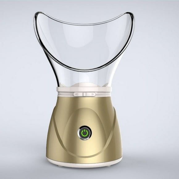 Nano Ionic Facial Steamer, Professional Facial Steamer for Deep Cleaning - Portable Facial Vaporizador, for Home Facial Sauna Spa (Gold), USA plug