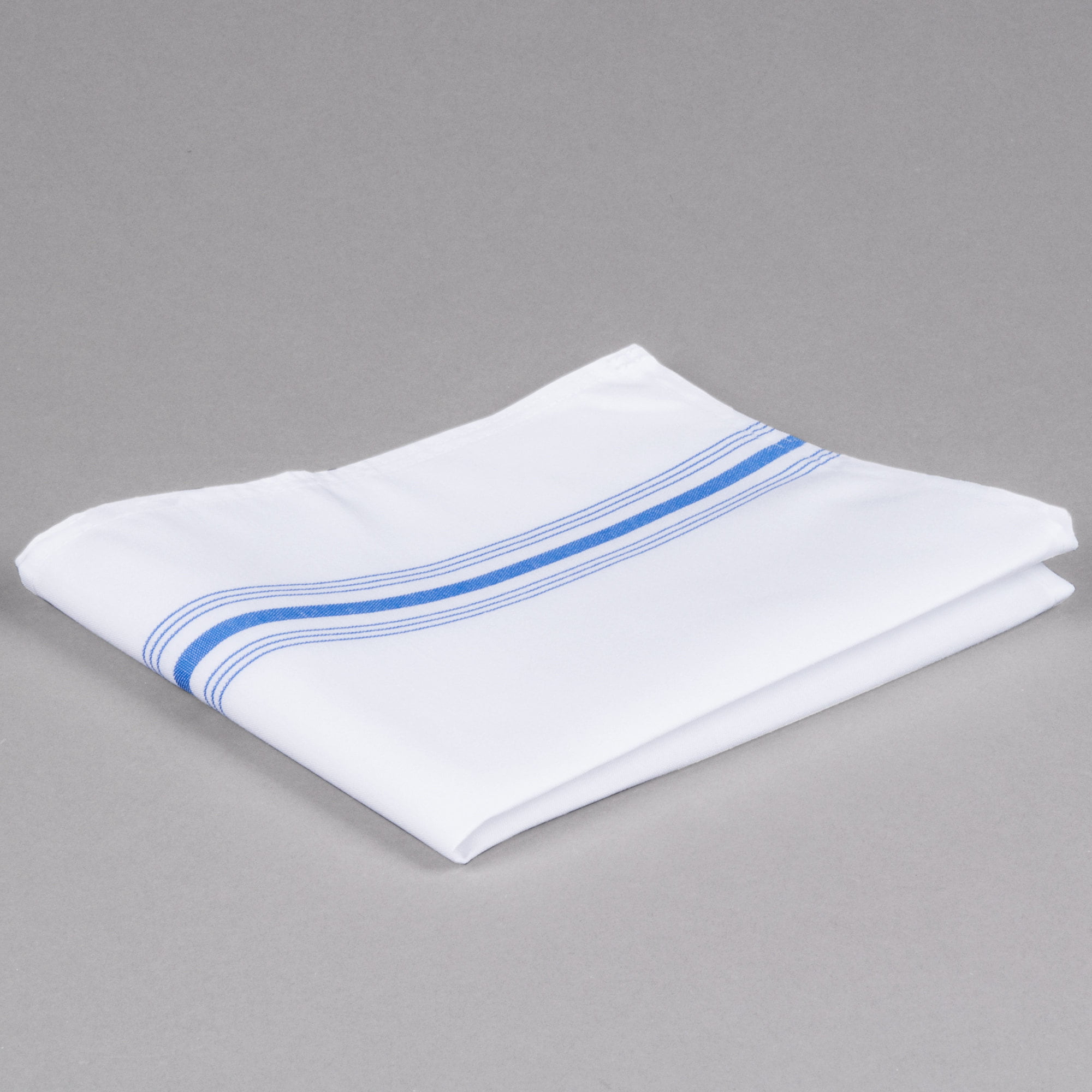 18x22, 12 Pack Arkwright Bistro Dinner Napkins Blue Professional Restaurant Quality Cloth Napkins with French Stripes