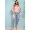 thumbnail image 3 of Roaman's Women's Plus Size Straight-Leg Frayed Hem Cropped Capri Jean, 3 of 3