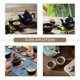 thumbnail image 2 of 1pc Bamboo Coaster Retro TeaCup Coaster Tejido Posaveado para habitación (color de madera), 2 of 5