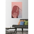 thumbnail image 2 of Hand Drawn Woman With Blowing Hair Wall Poster with Push Pins, 22.375" x 34", 2 of 4