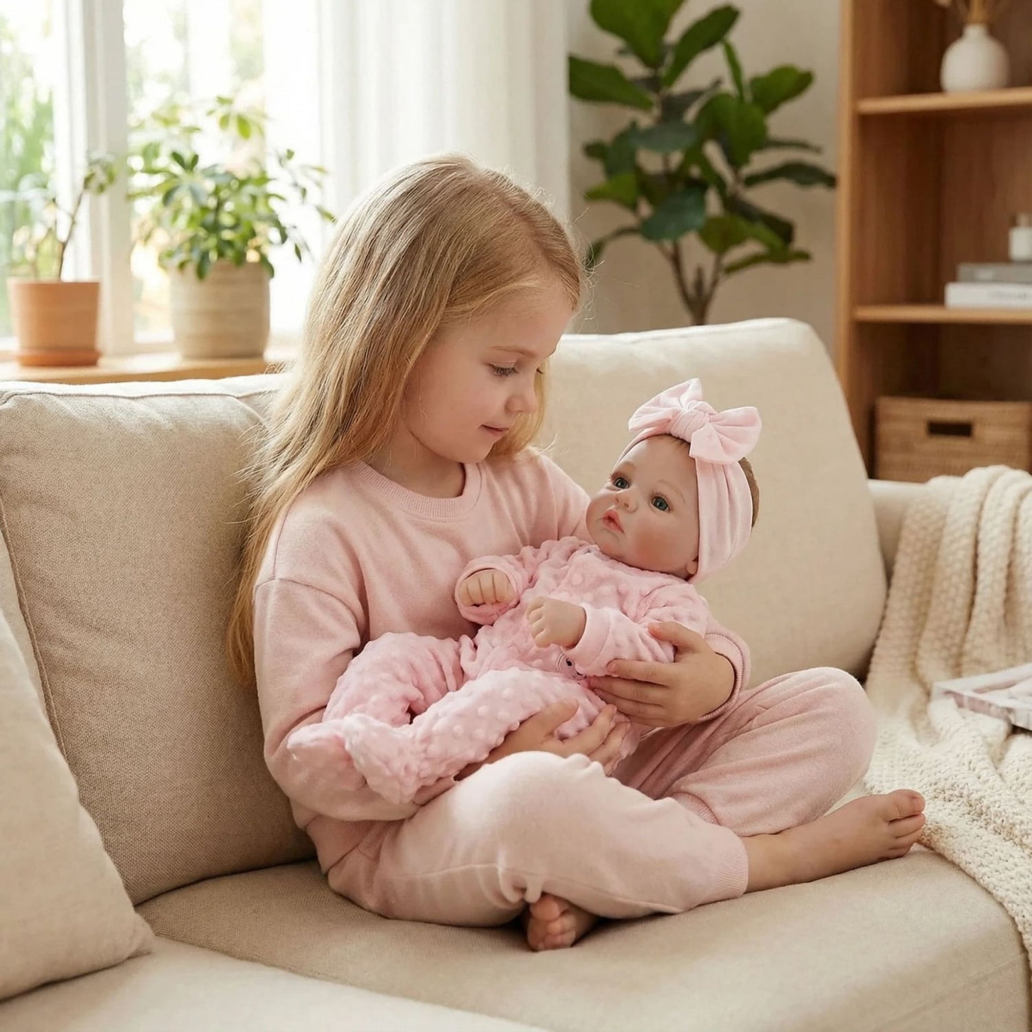 Realistic Reborn Baby Dolls - 18 inch Lifelike Newborn Baby Girl Real Life Soft Body Doll Gift with Accessories for Kids Age 3+