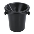 thumbnail image 1 of Escupidera para cata de vinos, escupidera de vino negra, cubo para verter vino, cubo de hielo redondo de plástico con asas dobles, accesorios para cata de vinos, 1 of 7