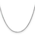 thumbnail image 2 of 925 Sterling Silver 2.1mm Sparkle-Cut Forzantine Cable Chain Necklace 26 Inch Chain Necklace for Women and Men, 2 of 2