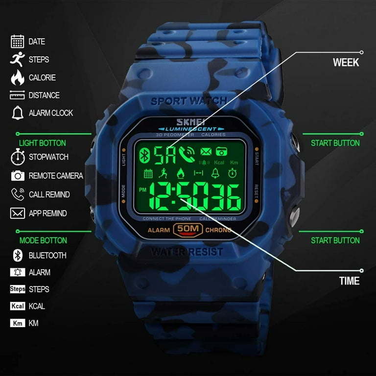 SKMEI Offical Digital Watch for Men Waterproof Military Wrist