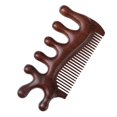 thumbnail image 1 of Wooden Scalp Massager Wide Tooth Comb for Easy Hair Detangling and Relaxing Hair Care, 1 of 4