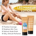 thumbnail image 4 of Airbrush Leg Makeup Lotion, Flawlessly Covers Leg Imperfections, Waterproof Leg Concealer (#2 Medium Glow, 4 fl oz), 4 of 12