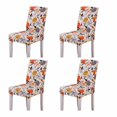 thumbnail image 1 of 4PCS Stretch Removable Washable Dining Room Chair Protector Slipcovers/Home Decor Dining Room Seat Cover Multiple Styles, 1 of 5