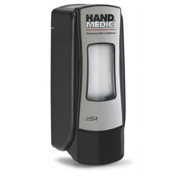 Gojo Soap/Lotion Dispenser,700mL,Black, Push Style 8782-06