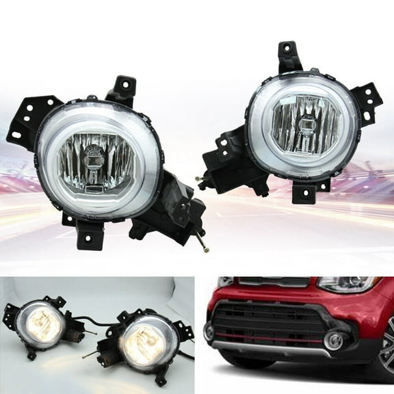 Front Right Side Bumper Fog Light Fit for Kia Soul Wagon 2017 2018 2019