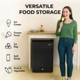 thumbnail image 4 of Whynter Compact Upright Convertible Fridge/Freezer with Lock, 3.1 Cu. Ft., Black, Energy Star, 4 of 11