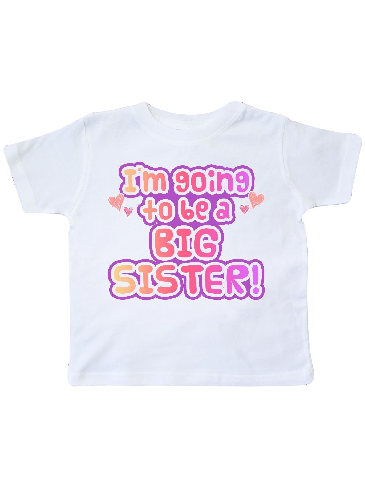 inktastic Easter Im Gonna Be a Big Sister with Purple and Pink Toddler T-Shirt
