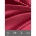 thumbnail image 6 of Sexy Lingerie, AMITOFO Silk Satin Lingerie Sets for Women of 4 Pcs with Floral Lace Top Shorts and Robe, Valentines Day Gift for Women, Burgundy, XXL, 6 of 6