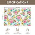thumbnail image 3 of Placemat, Pioneer Flower Floral Print Pattern Place Mats Table Mat Set Of 2, PVC Washable Placemats for Party Kitchen Dining Decoration, 18x12 Inch, Fade Resistant, 3 of 6