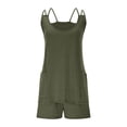 thumbnail image 4 of Ltctricy Summer Dress for Women Plus Size Sleeveless Scoop Neck Spaghetti Strap Built in Shorts Romper Dresses Athletic Mini Tennis Dress, 4 of 7