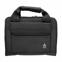 UTG Deluxe Single Pistol Case, Black, Size: Length 11" x Height 8"