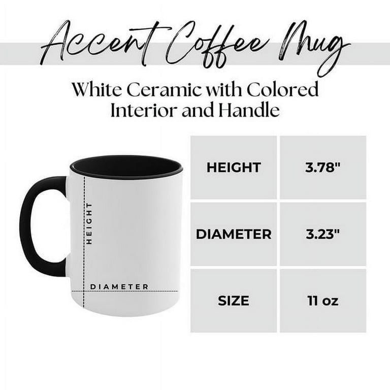 Funny Coffee Gives Me My Accountant Power Two Tone Coffee Mug for  Graduation Gifts, Black and White, Red and White, Navy and White, Pink and  White, ...