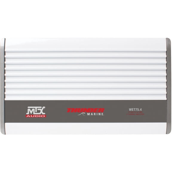 MTX WET WET75.4 Marine Amplifier, 400 W RMS, 4 Channel, Class AB
