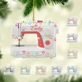 thumbnail image 2 of Personalized Sewing Christmas Ornament, Custom Sewing Machine Christmas Ornament 2025, Sewing Machine Ornaments for Christmas Tree, Quilt Gifts for Sewing Lovers Quilting Xmas Tree Decor (S4) - 2944, 2 of 8