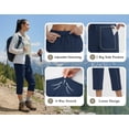 thumbnail image 5 of Rosvigor Plus Size Capris for Women High Waisted Drawstring Athletic Pants Quick Dry Hiking Travel Capris Pants with Pockets, 5 of 7