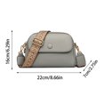 thumbnail image 3 of ¡Precios Insuperables!, Bolso bandolera de un solo hombro de piel de gran capacidad con múltiples compartimentos para mujer Akmoler, 3 of 8
