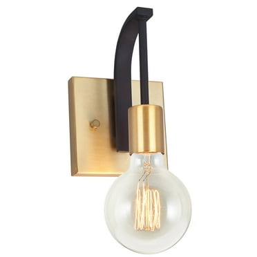 Aspen Creative 62174, 1-Light Bathroom Vanity, 4-3/4" Wide, Transitional Design, Bronze