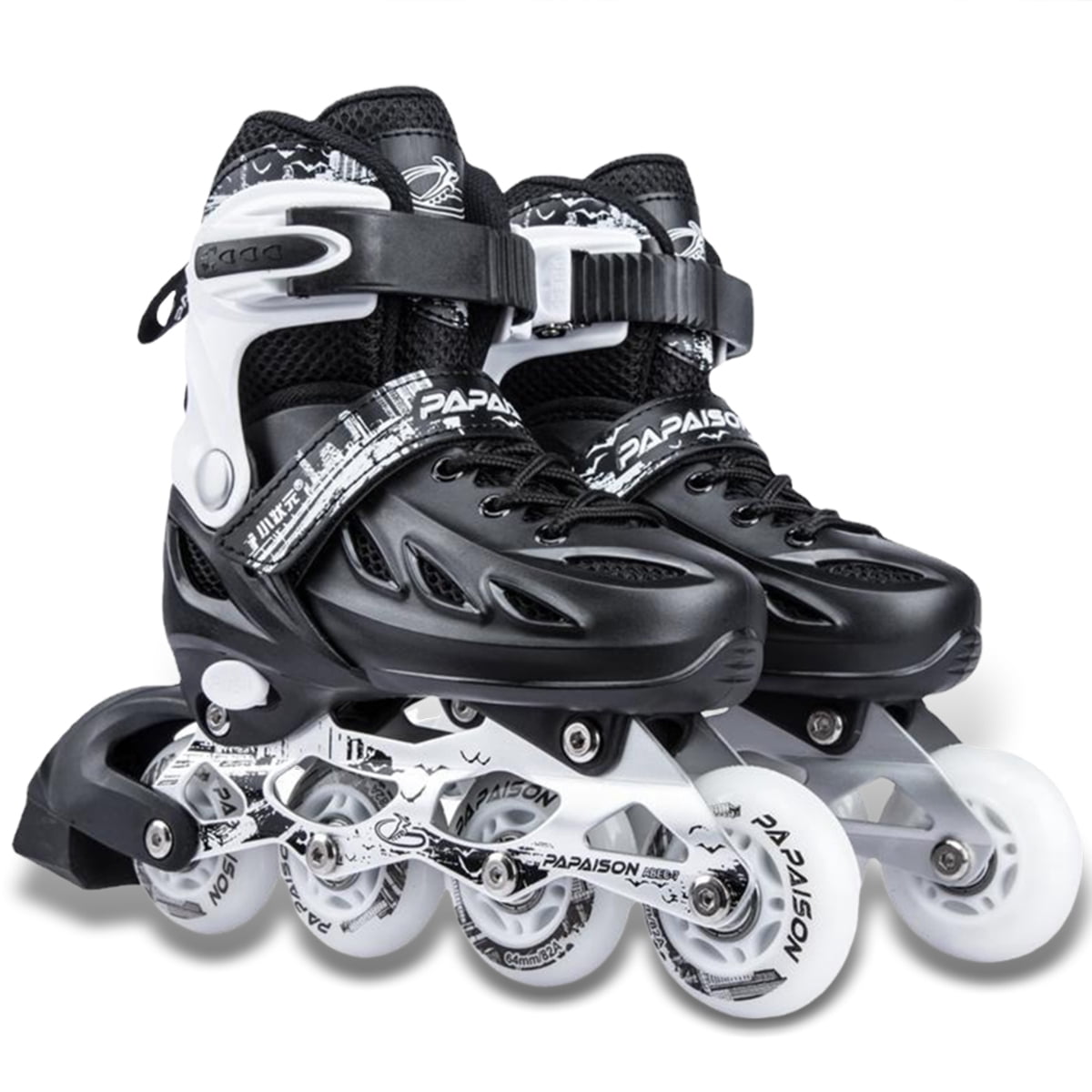 GIATUEE Inline Skates for Men Women, Light up Wheels Adjustable Size Roller Skates(XLarge)