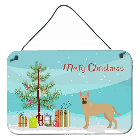 Shepherd Pit Mix #2 Christmas Tree Wall or Door Hanging Prints