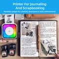 thumbnail image 2 of Riwcyla Thermal Printer Multifunction Portable Sticker Maker with Light Instant Photo Inkless Printing Support BT Connection for Smartphone with 1 Thermal Paper Roll 57mm + 10 Self,Adhesive Paper, 2 of 6
