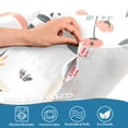 thumbnail image 3 of Yayeee Kitchen Curtains Tier Pair Light Filtering 27"x36" Rod Pocket Short Cafe Window Panel, Garden Pattern, 3 of 7