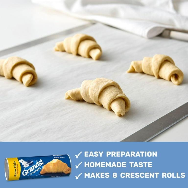 Pillsbury Crescent Rolls Butter Flake Canned Pastry Dough Big