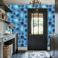 thumbnail image 6 of Peel and Stick Wallpaper Contact Paper Snowflakes blue Self Adhesive and Removable 17.7in x 118in, 6 of 8