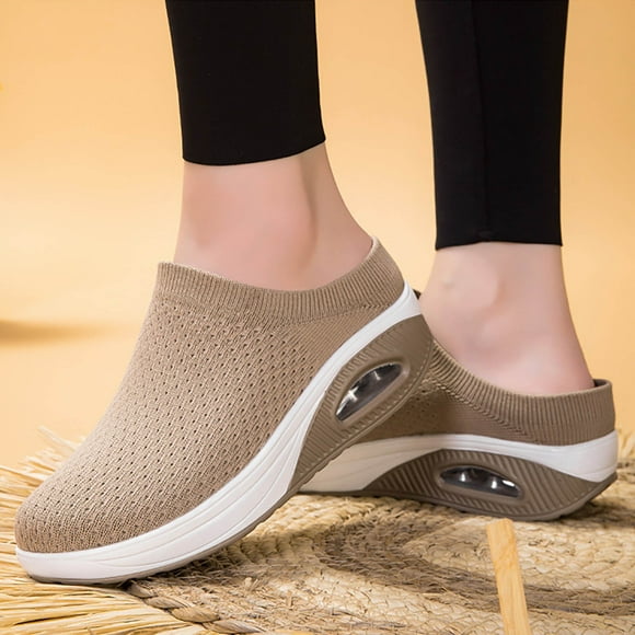 iTNHFP Slippers for Men Indoor Washable Women's Fashion Solid Color Mesh Platform Slippers Casual Comfortable Shoes