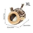 thumbnail image 2 of Matoen Hamster Bed, Mini Soft and Warm Hamster House Cute Non-Slip Hamster Sleeping Nest Small Animals Bedding House for Dwarf Hamsters, 2 of 5