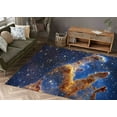 thumbnail image 2 of Night Landscape Rugs, Gift For Him Rug, Space Rugs, View Rugs, Popular Rugs, Housewarming Gift Rug, Space Telescope Rug, Front Door Rug, 2.6'x9.2' - 80x280 cm, 2 of 8