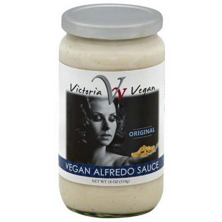 Victoria Vegan Original Vegan Alfredo Sauce, 18 oz, (Pack of
