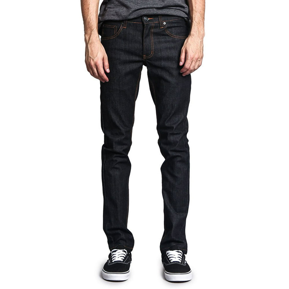 G-Style USA - Victorious Men's Skinny Slim Fit Stretch Raw Denim Jeans ...