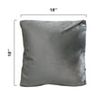 thumbnail image 4 of Cheer Collection Set of 2 Hollow Fiber Filled Couch Pillows, 18" x 18" - Gray, 4 of 4