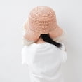 thumbnail image 5 of Baby Toddler Girls Wide Brim Sun Hat Floppy Design Summer Outdoor Beach Visor Cap Sun Protection Hat Pink 9 Months-36 Months, 5 of 7