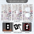 thumbnail image 3 of Yayeee Blank Wall Plate Cover 1-Gang 4.5"x2.7" Home Unused Decorative Outlet, Purple Wildflowers, 3 of 7