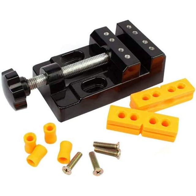 Tornillo de banco para tallado, Mini abrazadera plana para mesa, Mini apertura paralela, tornillo de banco, abrazadera de mesa, herramienta de reparación de tornillo para joyería, reloj Nucl