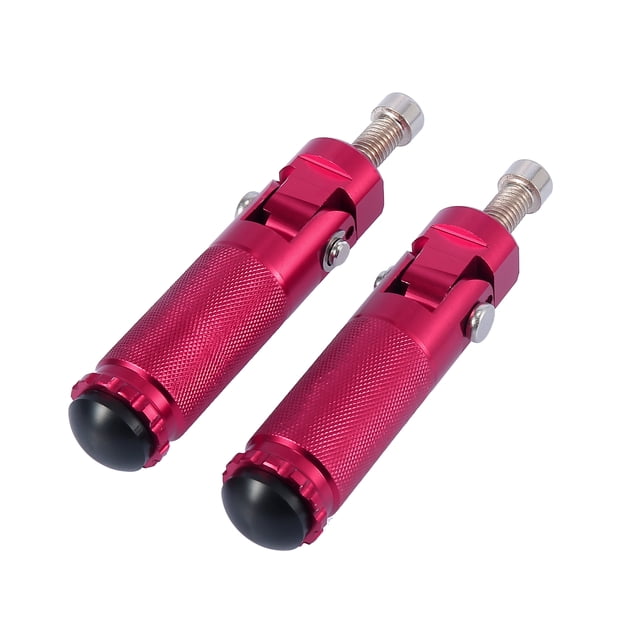 Unique Bargains Pair Universal Motorcycle Folding Foot Pegs Foot Rest Replacement Blue