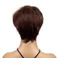 thumbnail image 3 of Lydell Short Straight Silver Heat Ok Full Synthetic Wig for Women, 3 of 7