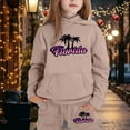 thumbnail image 2 of Toddler Girls Outfit Sets Cuhk Long Sleeve City Place Name Hoodie Top Hoodie Pants Set,2-13Y, 2 of 4